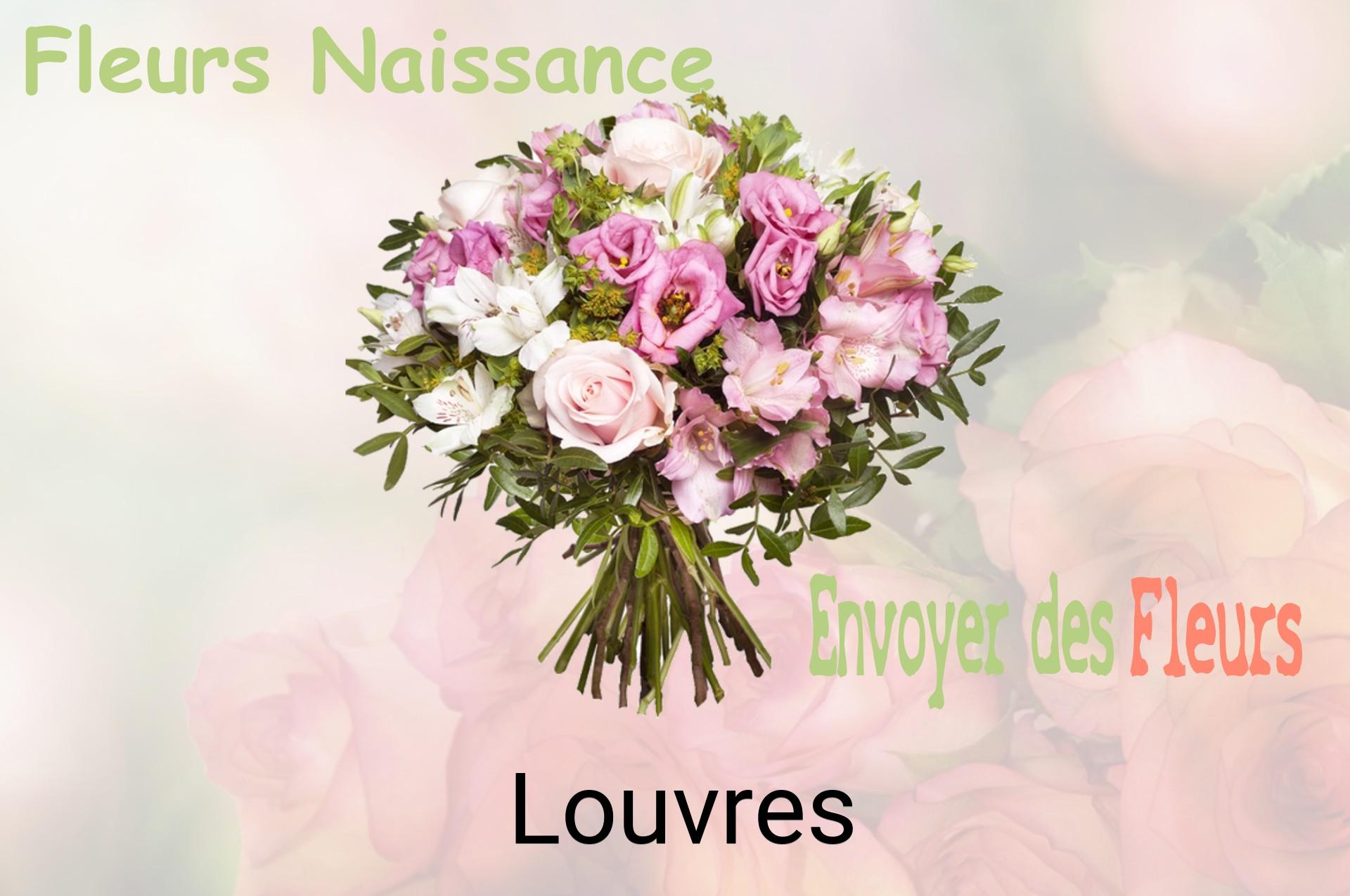 Bouquet de fleurs de naissance livré à Louvres